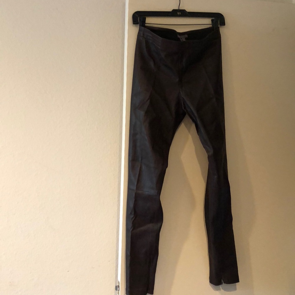Vince leather leggings size M Brown